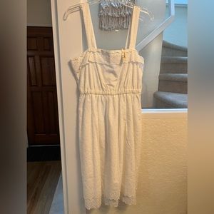 Madewell white eyelet dress